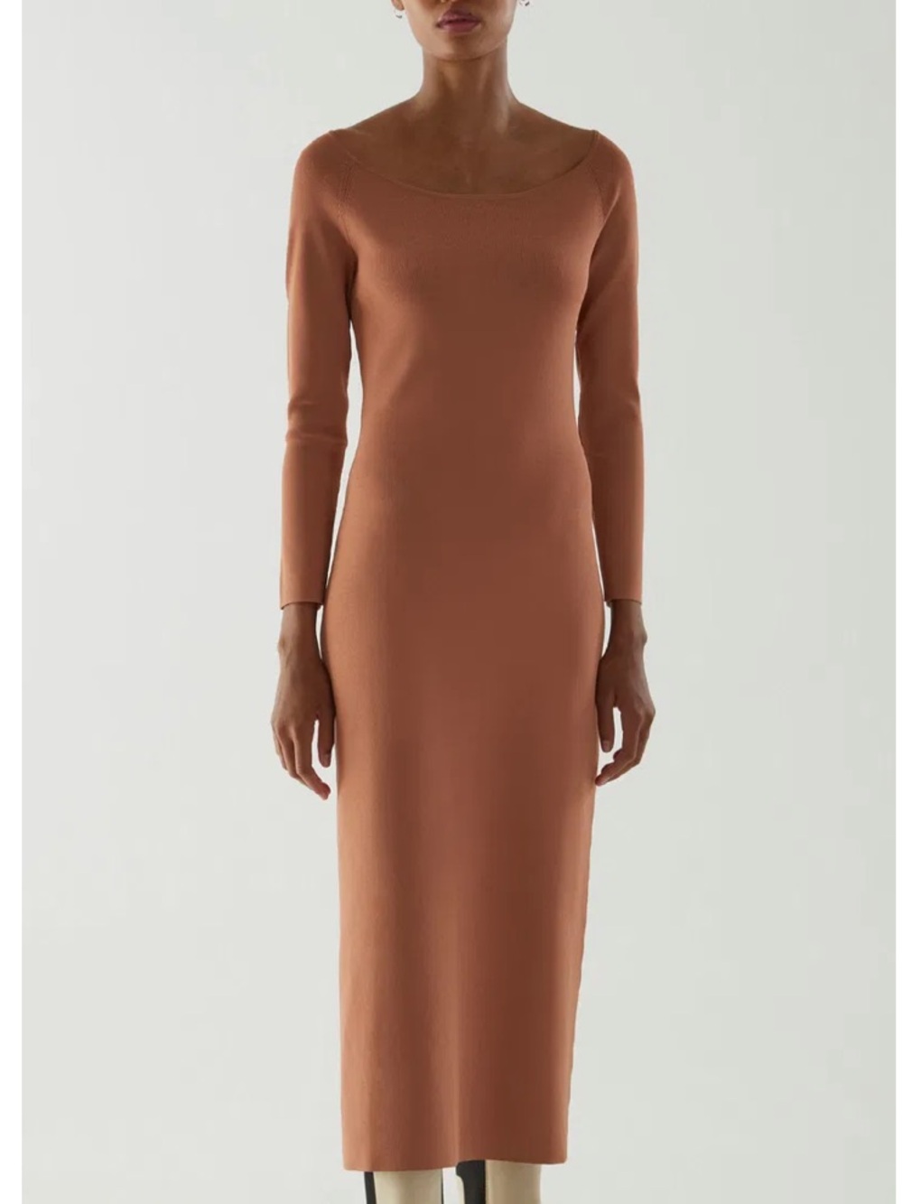COS Knitted Off-Shoulder Tube Dress